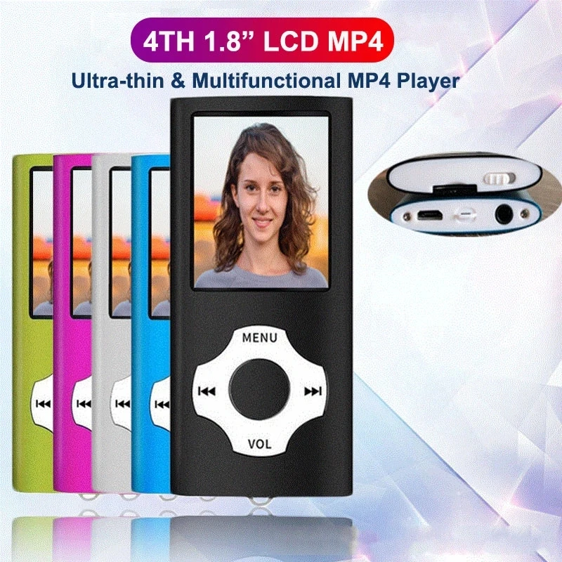 

MP3 Player Mini Sport Music Player With 16GB TF Card, 1.8 Inch Screen, FM Radio, E-book, HiFi portable walkman MP 3 MP4 player