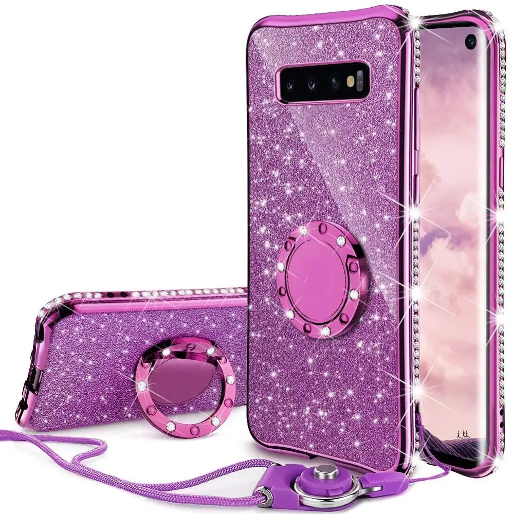 Алмазный чехол для samsung Galaxy S10 Plus S10E S7 Edge S8 S9 Note 10 9 A6 A8 A7 2018 Блестящий бампер |