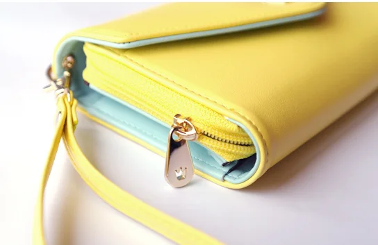 Nine color повседневные покупки из искусственной кожи мобильный кошелек сумочка