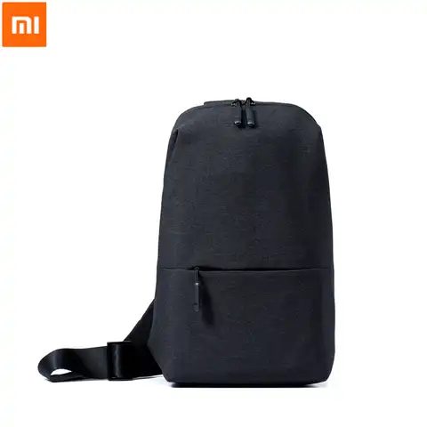 Городской рюкзак Xiaomi, фирменная нагрудная сумка унисекс небольшого размера с вместимостью 4 л, школьный портфель для планшета, для мужчин и ...