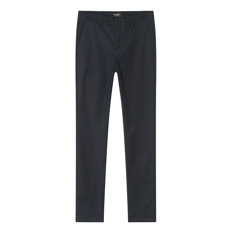 

LKSD Autumn Winter Bussiness Casual Cotton Simple Solid Men's Pants Fashion Soft High Waist Long Men Trousers U17190118