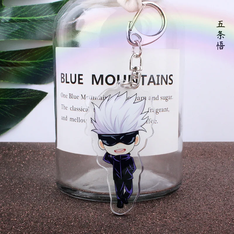 

Hot Fashion Jujutsu Kaisen Yuji Itadori Keychain Fushiguro Megumi Cosplay Two-sided Acrylic Keyring Anime Jewelry Fans Souvenir