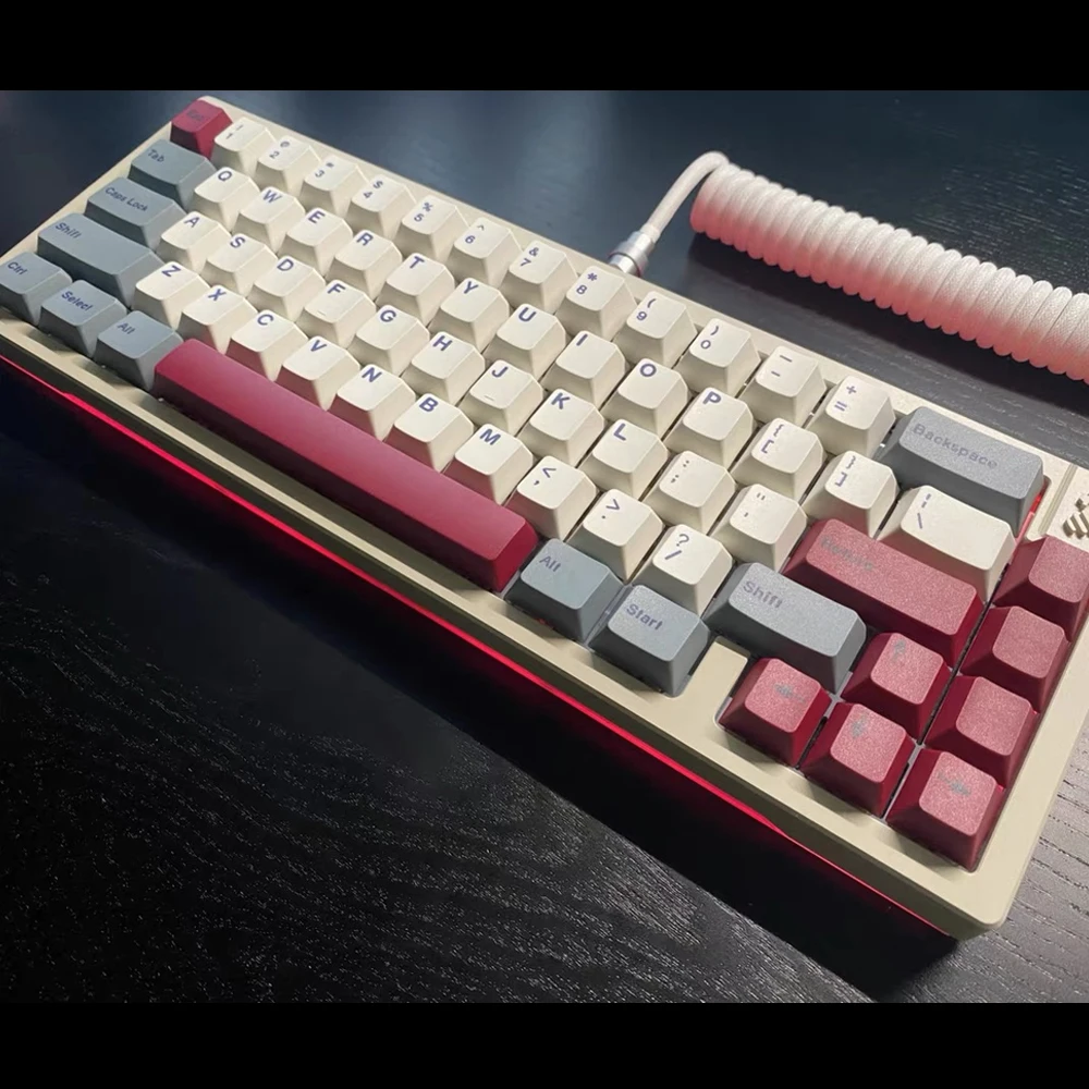 

128 Keys PBT Keycap Cherry Profile Personalized GMK Sublimation Keycaps For Mechanical Keyboard 61 64 84 108 Layout
