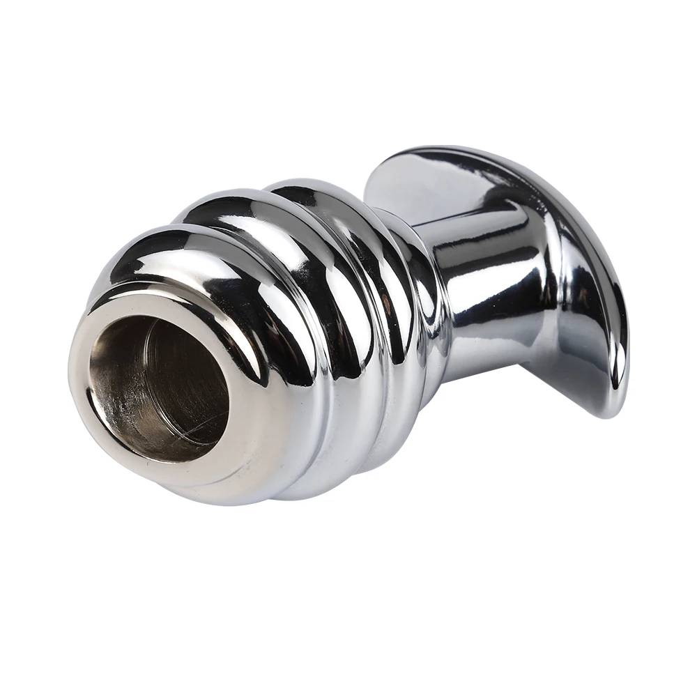 Hollow Anal Expander Metal Butt Plug Peep Vagina Dilator Prostate Massage Dildo Sex Toy Super Large Enema Buttplug For Woman Men | Красота и
