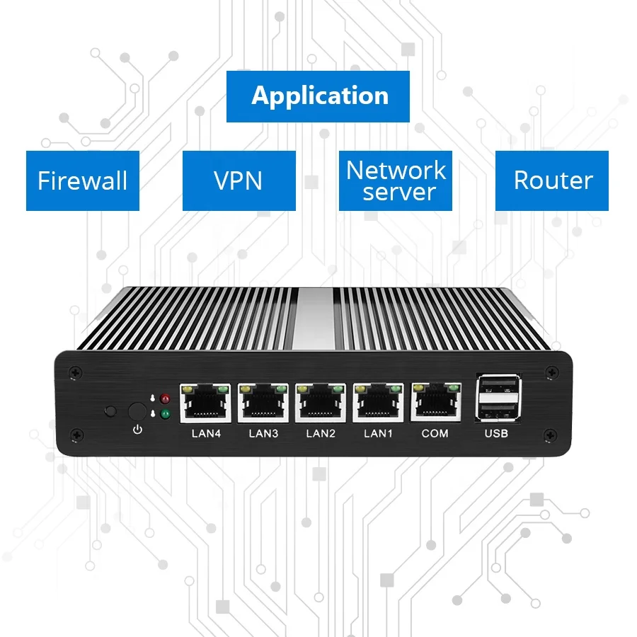 Intel Celeron Hardware 4 гигабитный Lan порт маршрутизатор ядро четырехъядерный процессор