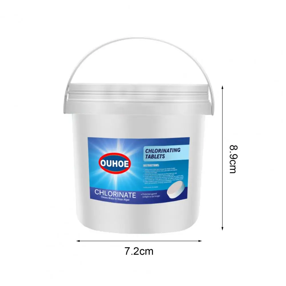 

1 Set Cleaning Tablet Multi-functional Easy Use ABS Quick Dissolving Effervescent Swimming Pool Tablet for Daily Use
