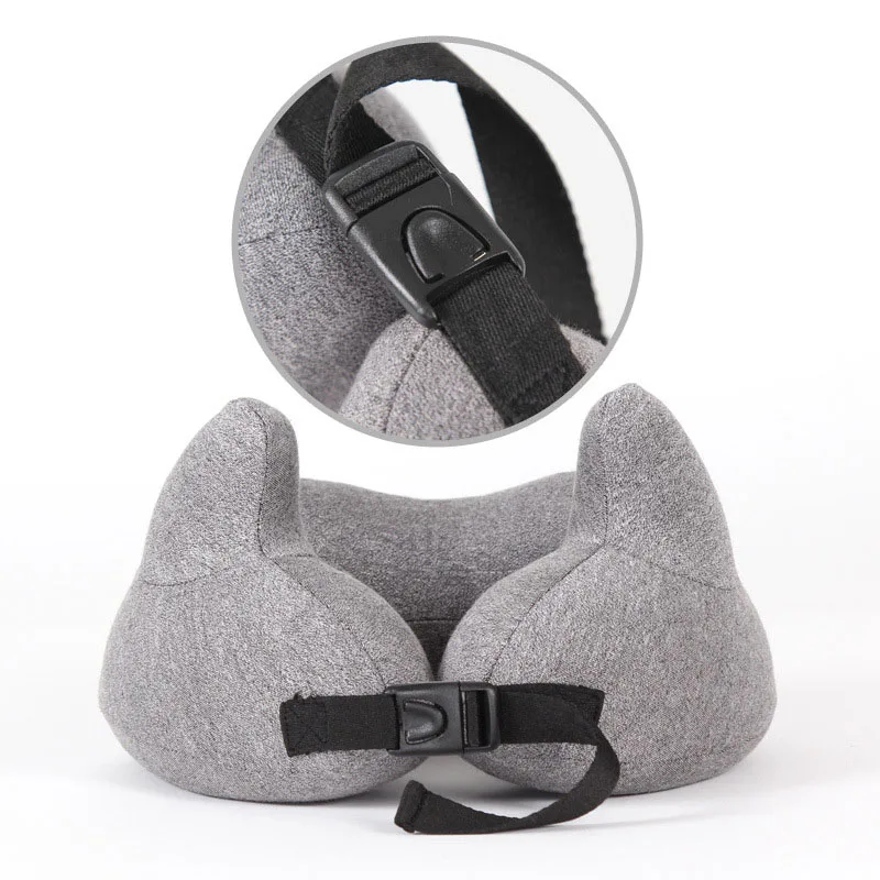 Подушка для путешествий удобная из пены с эффектом памяти маской глаз легкая