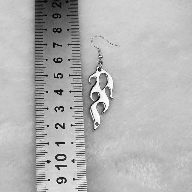 

Punk egirl Flame Rabbit head Earrings e-girl Irregular girls Unisex Metal Earring Fashion Accessories Jewelry