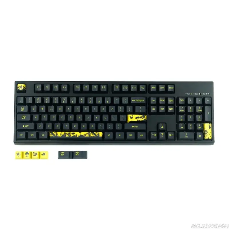 

Механическая клавиатура колпачки клавиш пользовательский OEM профиль 108 клавиши краситель Sub колпачки совместимы Cherry MX GK61 64 68 96 126 AG18 21 Прямая ...