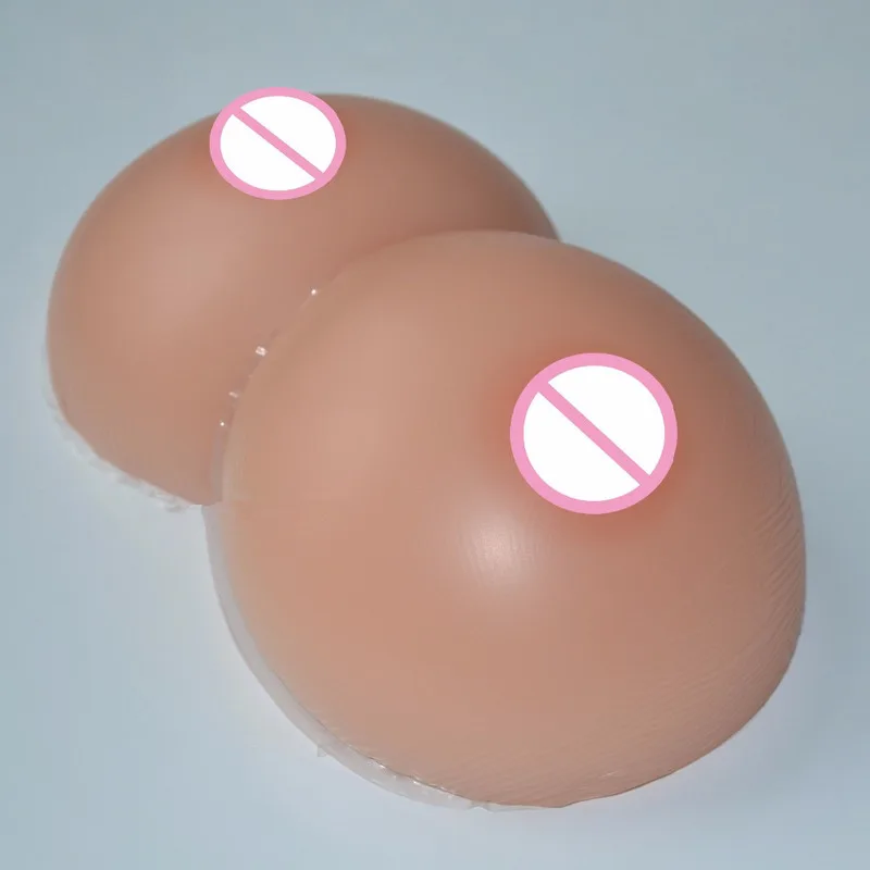1Pair Round Shape Artificial Breast Silicone Breast Forms Fake Boob False Prosthesis Bust Enhancr 4 Size 500g/600g/800g/1000g