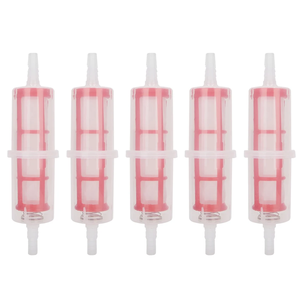 

5pcs Diesel Fuel Filter Fit for HGV Forklift 8mm / 0.3in or 10mm / 0.4in Hose