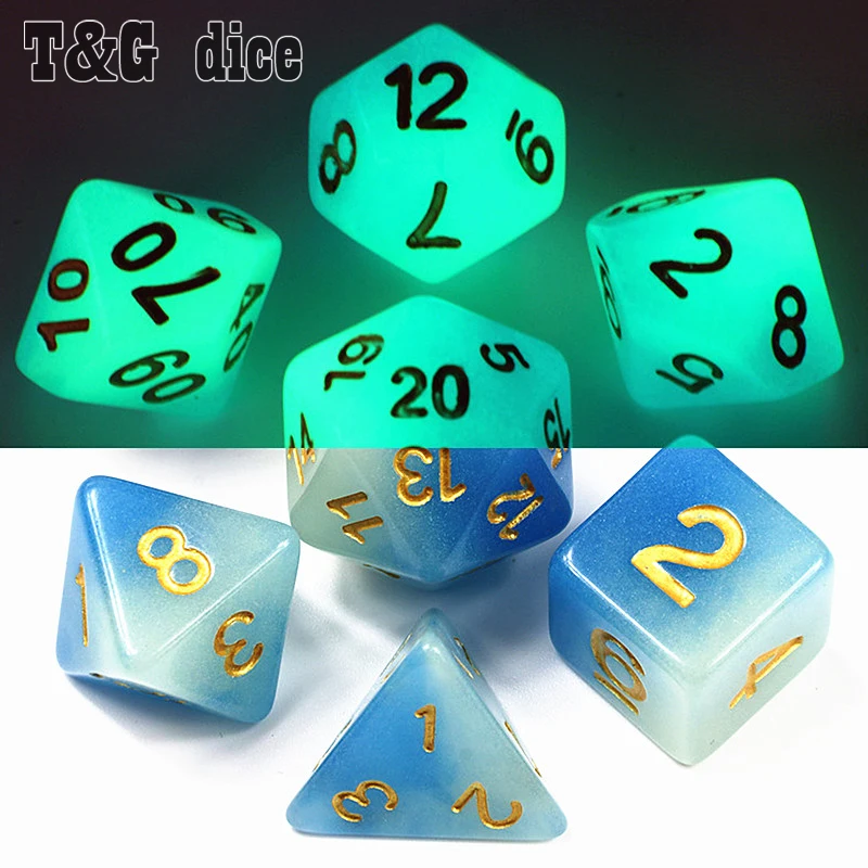 Новое поступление 7 шт./лот высокое качество микс цвет светится в темноте кости