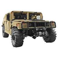 high tech military moc war large off road vehicle h1 remote control car model building blocks brick toys kids christmas gift set