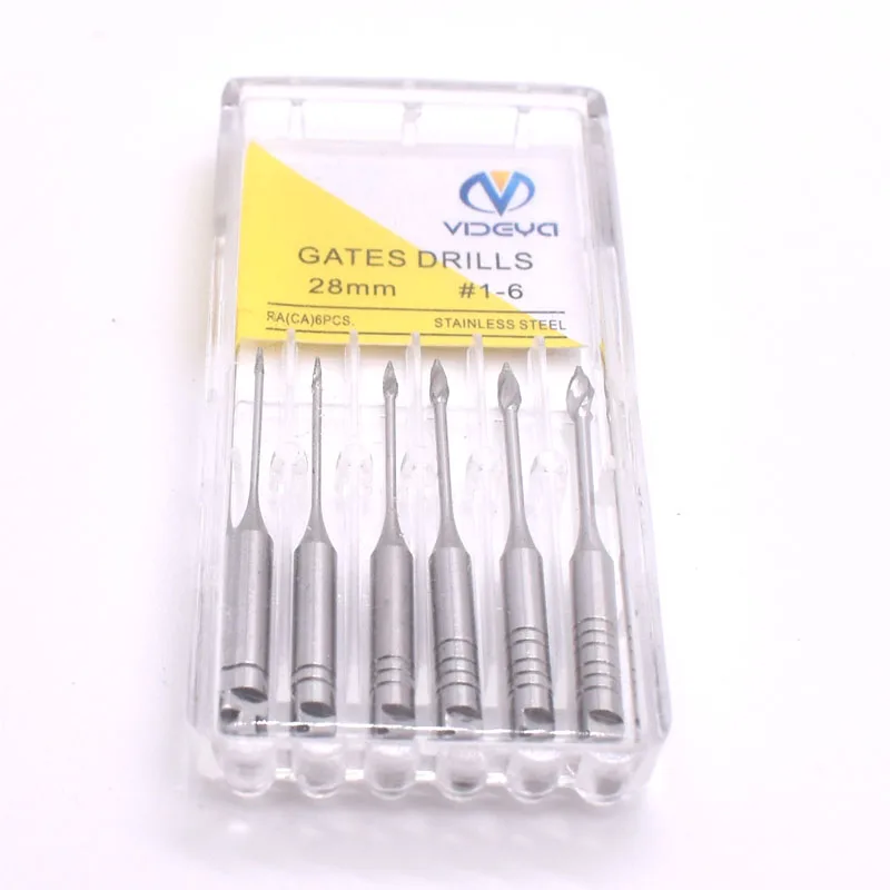 6 шт./корт. 28 мм затвор сверла для эндодонтиков расширитель эндошторы