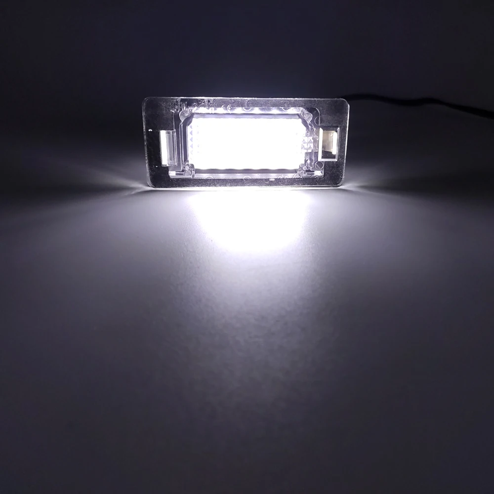 2 шт. для Audi A1 A4 A5 A6 A7 Q5 RS5 TTS VW Golf Passat Seat Skoda Белый светодиодный номерной знак