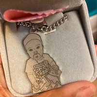 custom childrens drawing necklace kids art child artwork personalized graffiti necklaces custom your design name logo jewelry