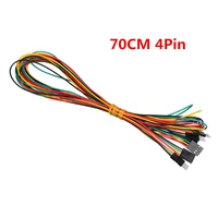 10pcslot 70cm 4pin jumper wires male to malemale to femalefemale to female dupont cable line breadboard wires awg24