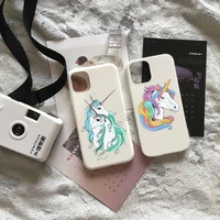 unicorn sacred magic animal phone case white color for iphone 13 12 mini 11 pro x xr xs max 8 7 6 plus cover funda