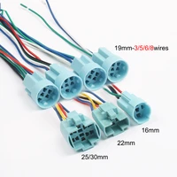16192225mm connector power cable socket for metal push button switch wiring 3 6 wires stable lamp light button terminals base