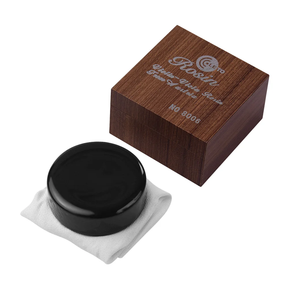 Wooden Box Высококлассная черная канифоль для луков Низкая Пыль для скрипки альт виолончель эрху с деревянной коробкой аксессуары для скрипки - Цвет: Wooden Box