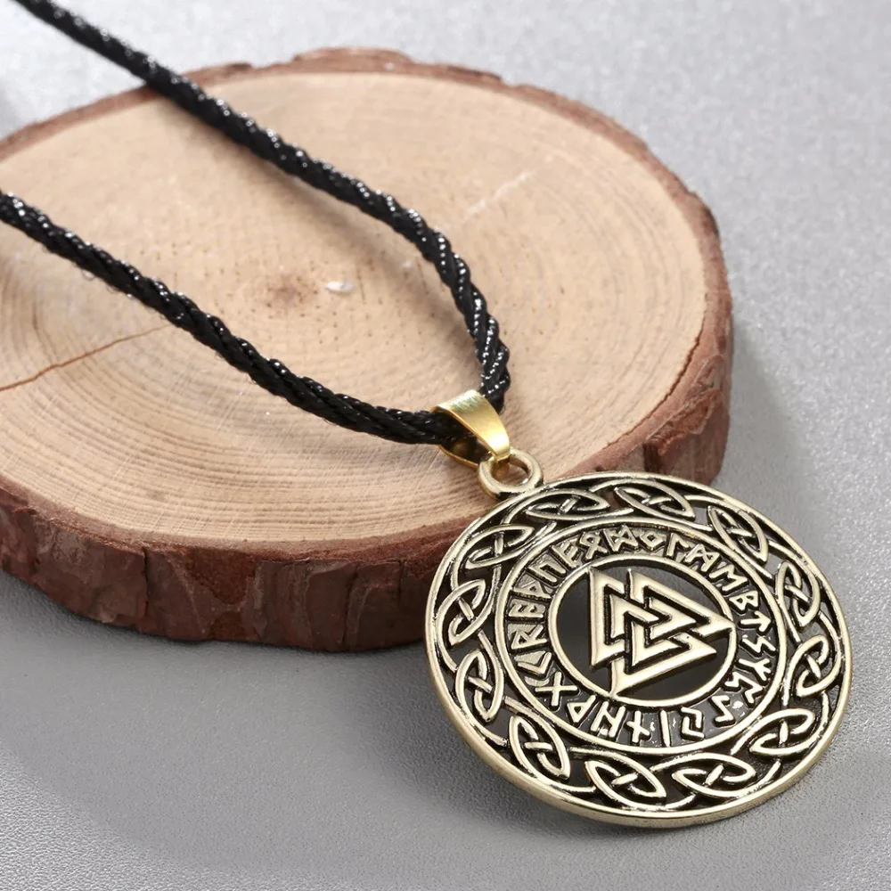 Чандлер Египет треугольное ожерелье для мужчин руны в стиле норвежских викингов