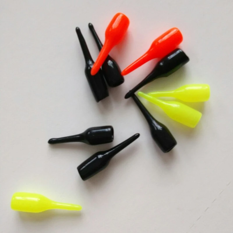 

100pcs/lot Fishing Float Drift Tail Conspicuous Rubber Beans & Connectors For Lightstick Pesca Fishing Tackle Accessories J350