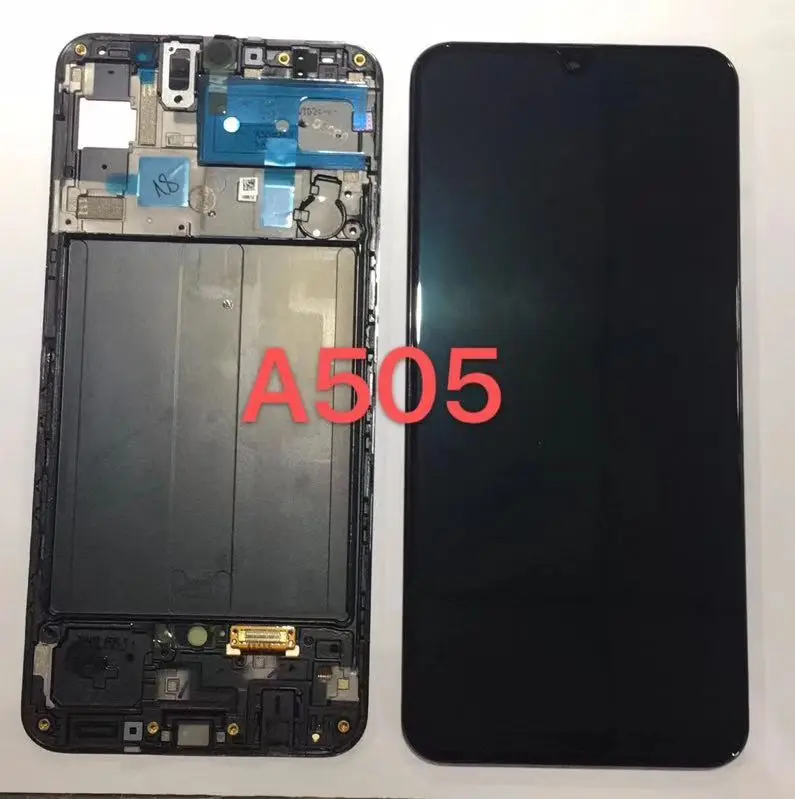 100% Super AMOLED для Samsung A40 LCD A50 A30 A20 дисплей сенсорный экран дигитайзер в сборе с рамкой