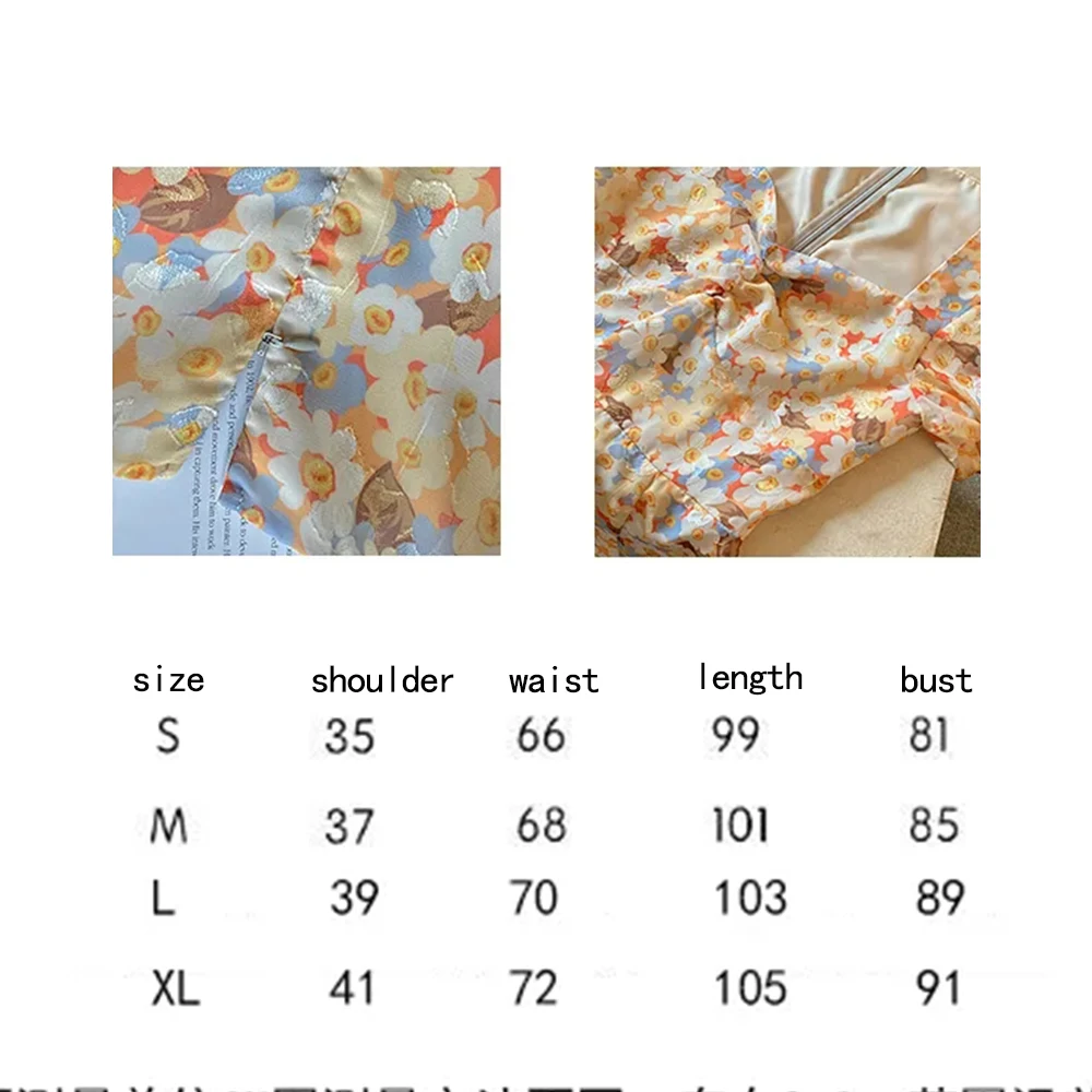 

printing floral dress square neck waist slim chiffon dress female woman dress up femme robe vestidos de verano ropa mujer