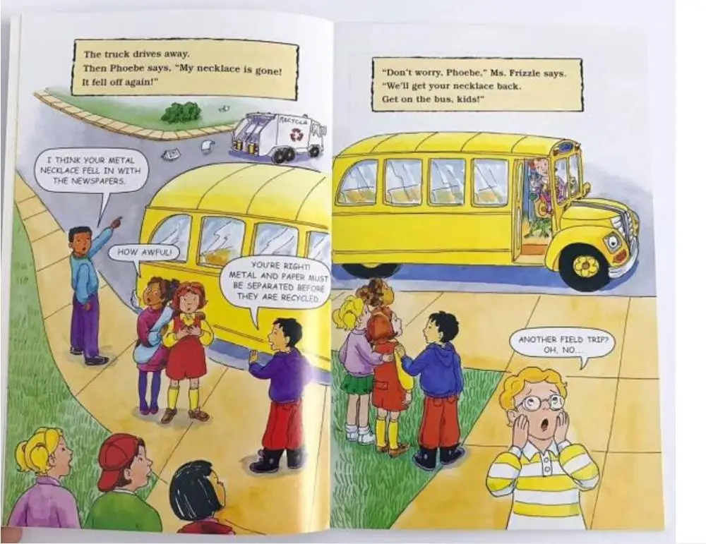 5-10 year Children's English Learning book early education picture The Magic School Bus help child be reader 20pc/set | Канцтовары