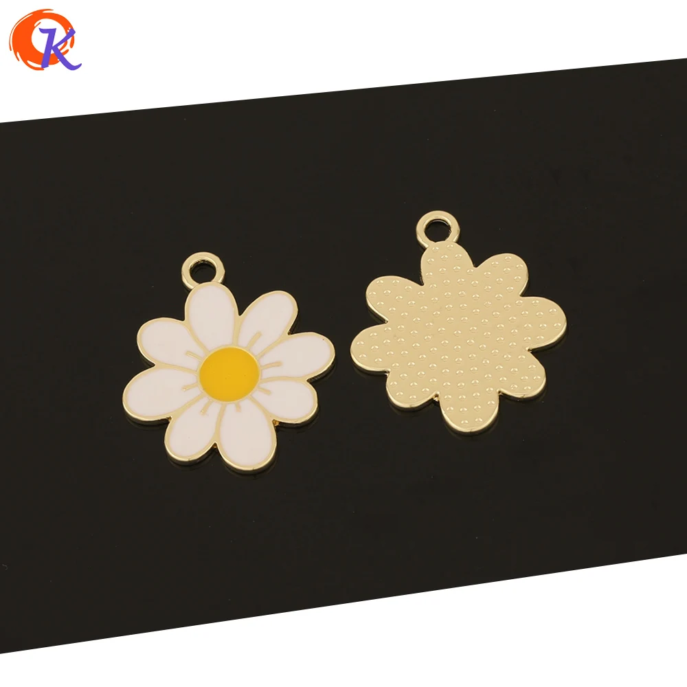 

Cordial Design 100Pcs Jewelry Accessories/Hand Made/Pendant/Flower Shape/DIY Making/Paint Effect/Cute Charms/Earring Findings