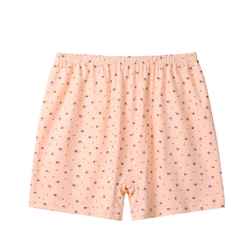 

100KG Panties Women Cotton Boxer Shorts Large Size High Quality Soft Comfortable Mommy Loose Breathable Boyshort Underwear