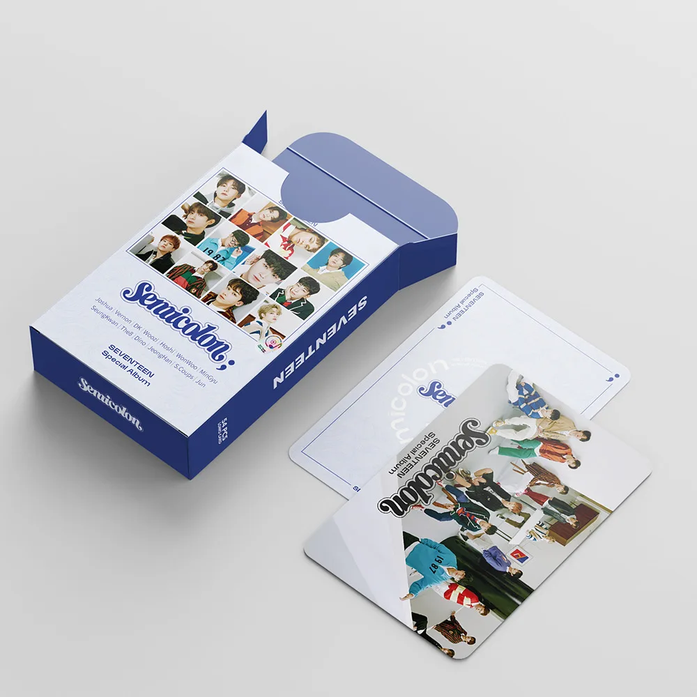54 шт./компл. Kpop Seventeen Photocard HD фотоальбом SEMICOLON постер почтовые открытки K-pop SEVENTEEN