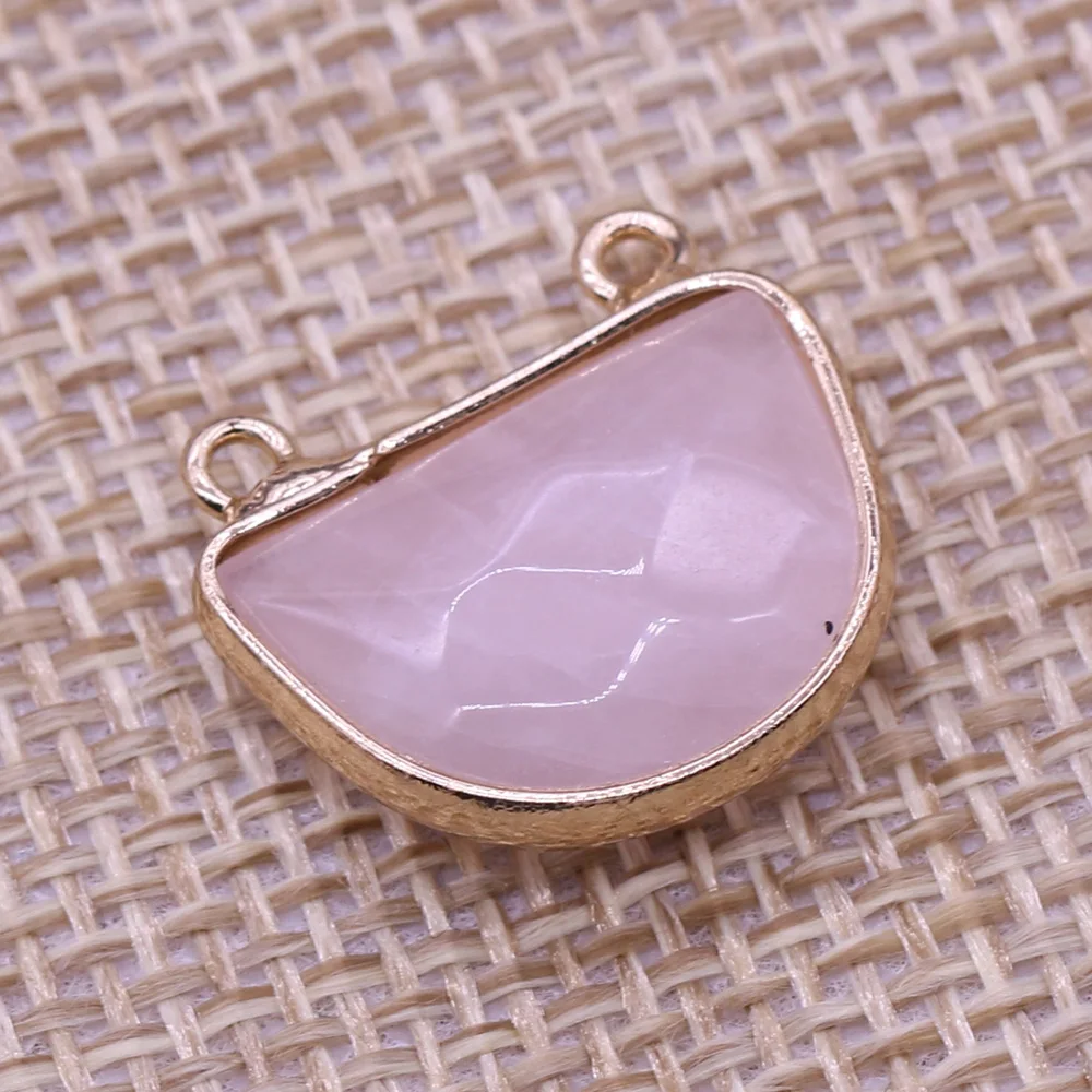 Соединитель с двумя отверстиями из натурального камня изысканные подвески