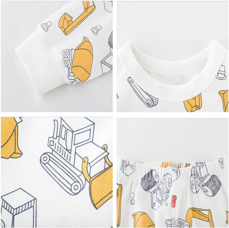 Осень 2020 Детская домашняя одежда весенние пижамы для мальчиков и девочек