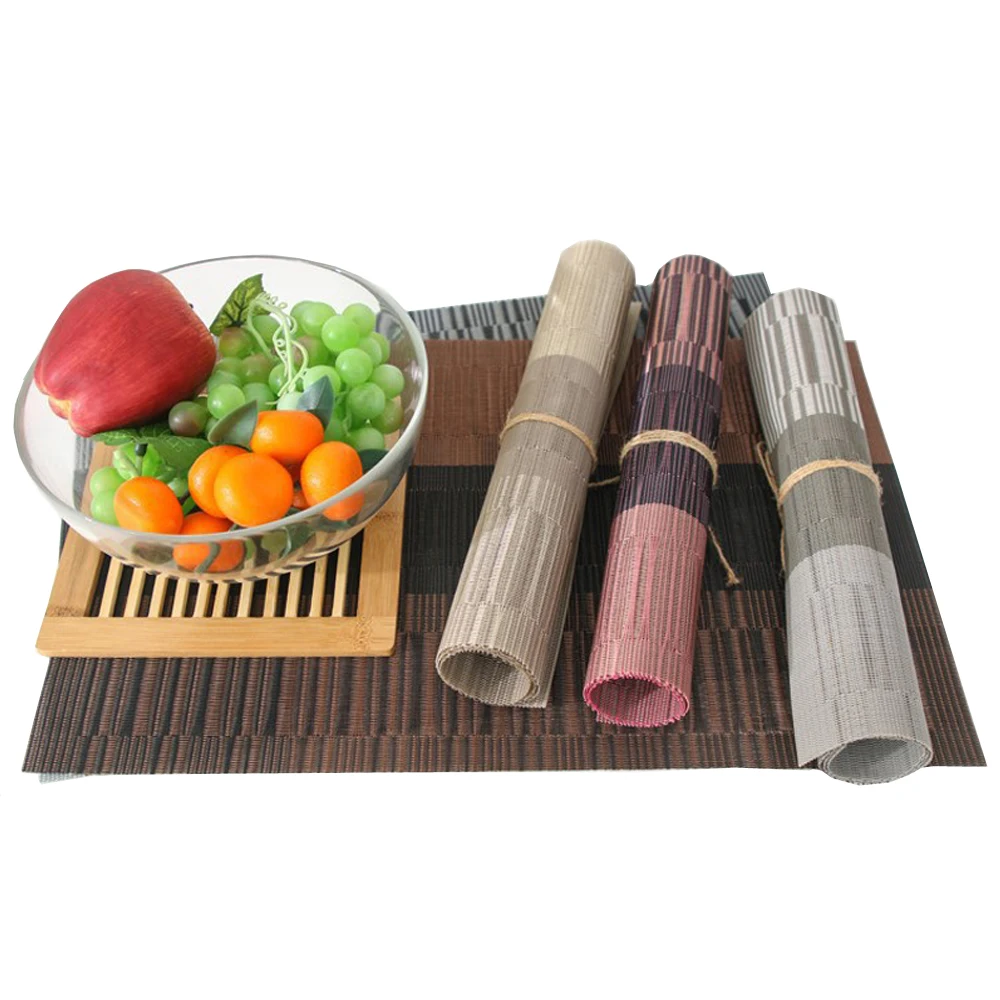 2/4/6 шт. ПВХ моющиеся салфетки бар обеденный стол коврик Нескользящая чашка