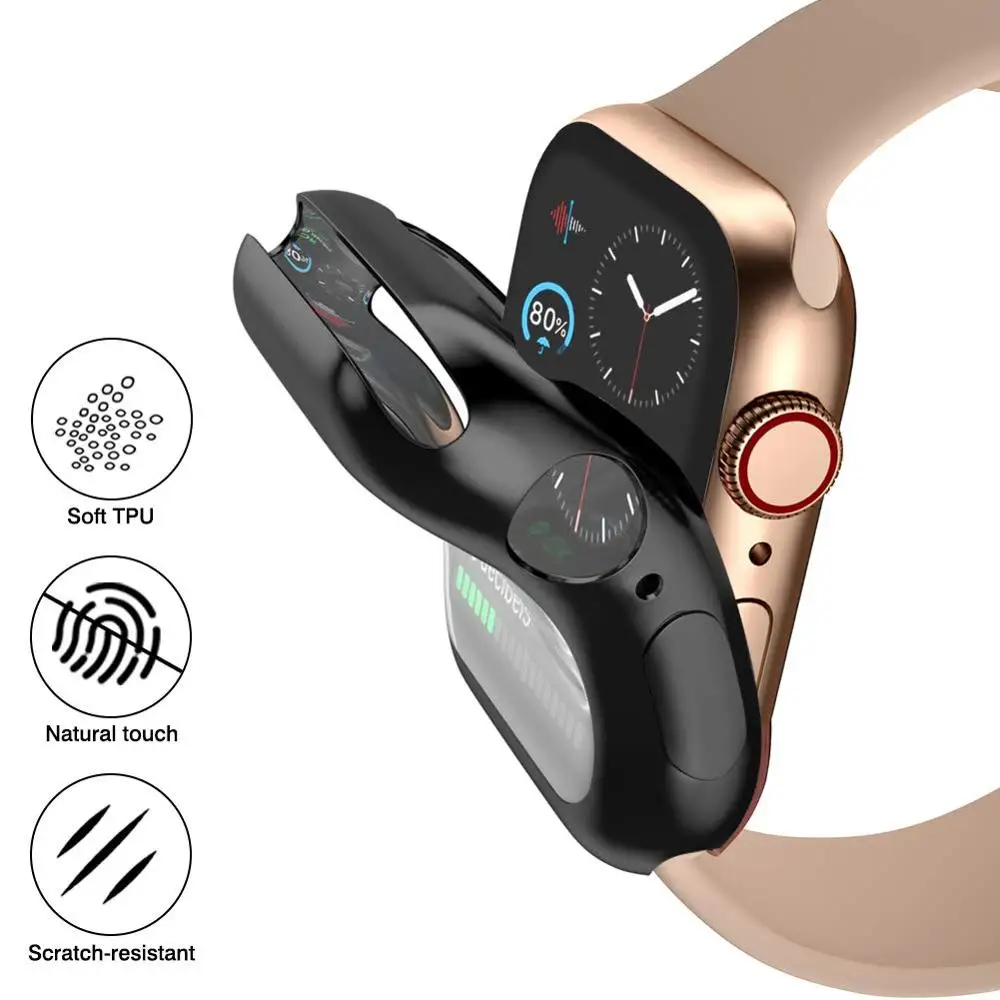 Защитная пленка для Apple Watch чехол 44 мм/40 мм iWatch 42 38 универсальный watch серии 6 se 5 4 3