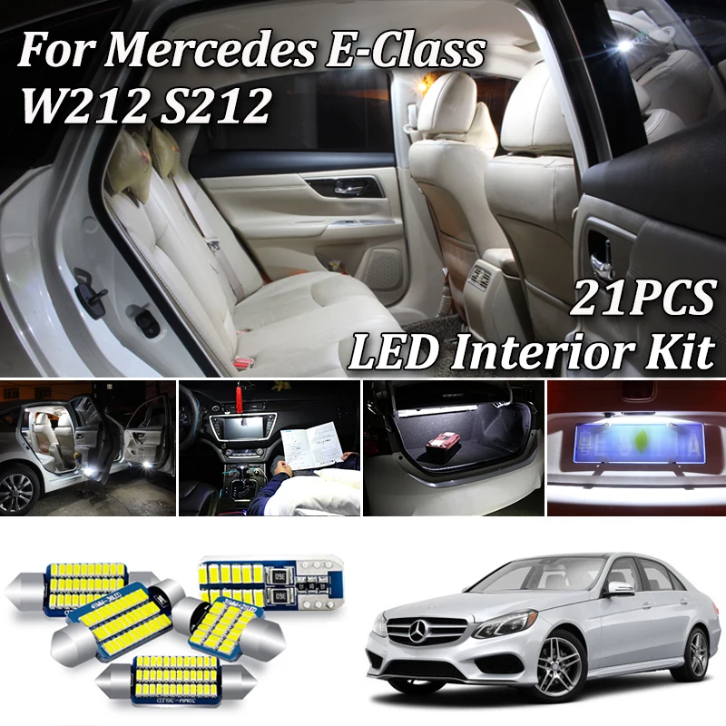21 шт. белые светодиодные с Canbus автомобильный интерьерный светильник посылка