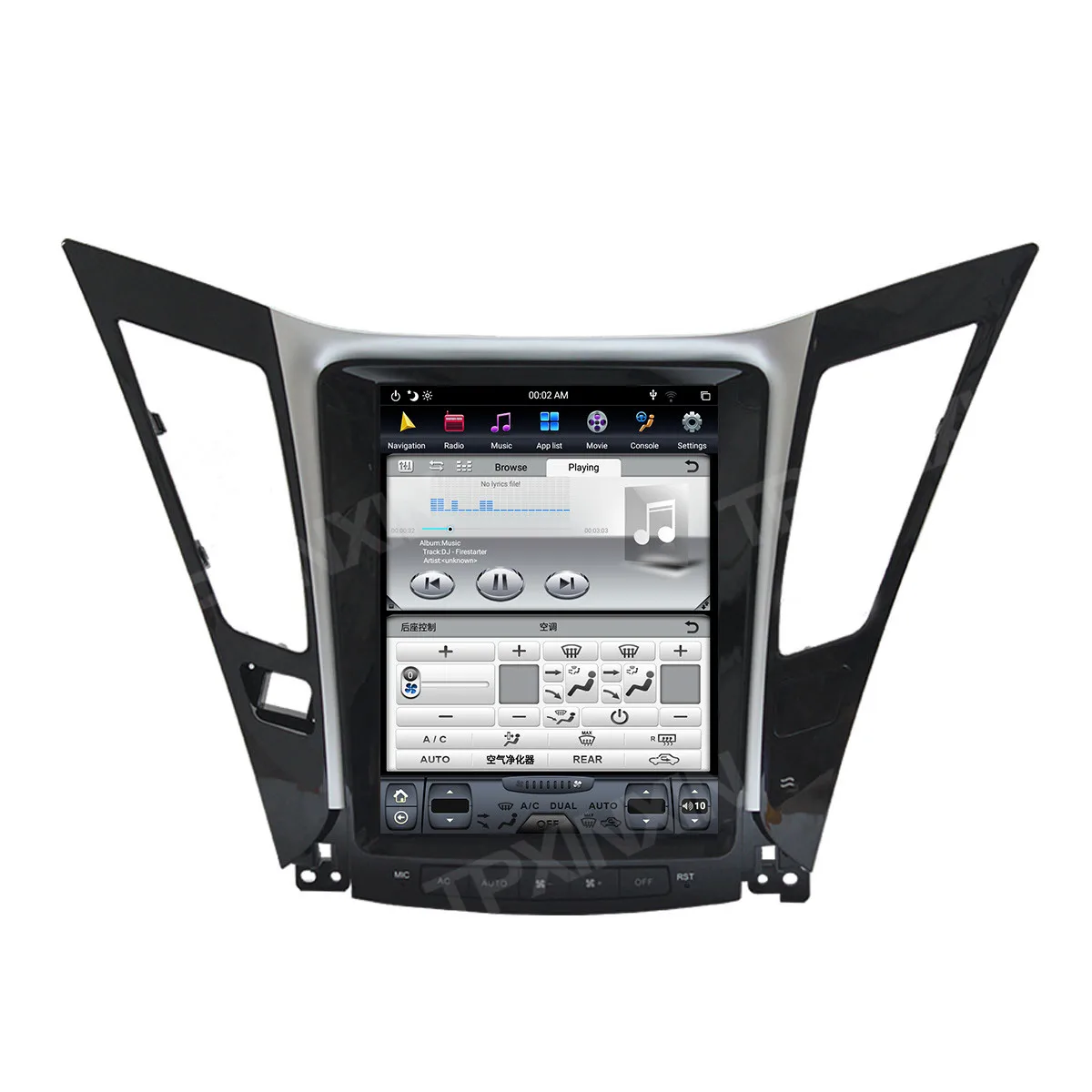 128G Android 9 PX6 для Hyundai Sonata 8 2012 2014 автомобильный GPS навигатор стерео головное