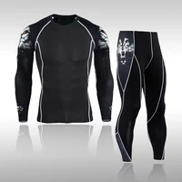 2021 mens thermal underwear autumn and winter long sports suit compression leggings quick drying jogging outdoor equipment