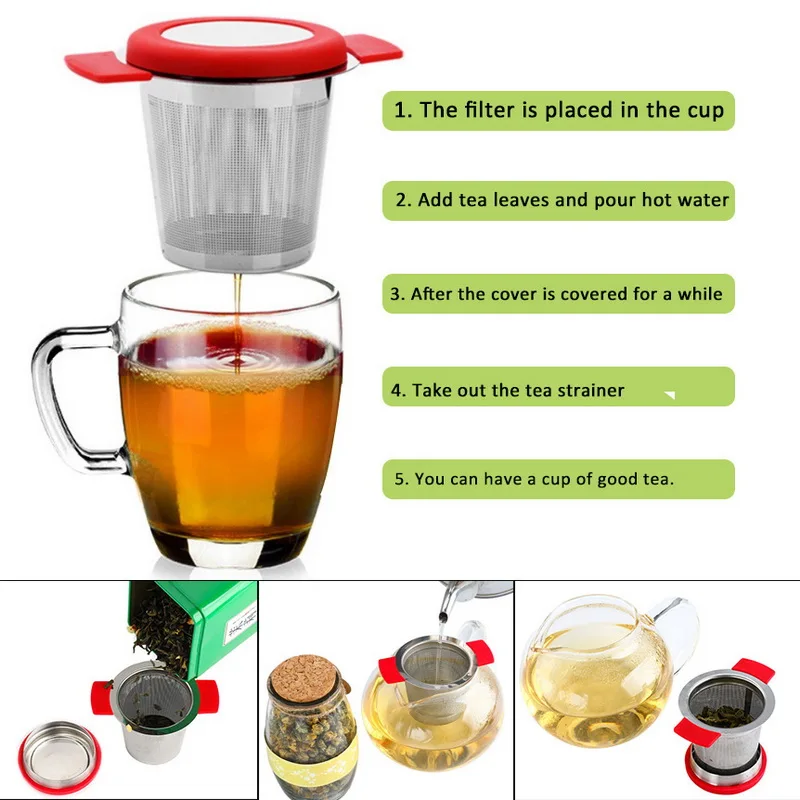 Для свободного чая кофе фильтры из нержавеющей стали чайная корзинка для заварки