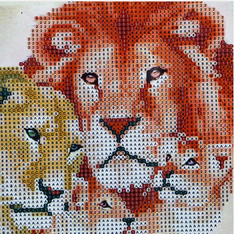 Лев семья алмазная живопись из смолы горный хрусталь мозаика картины DIY Алмазная