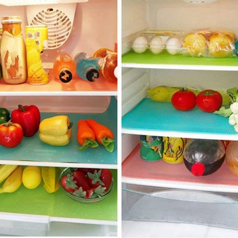 

12 Pack Refrigerator Mats,Washable Fridge Mats Liners Waterproof Fridge Pads Mat Shelves Drawer Table Mats Refrigerator Liners f