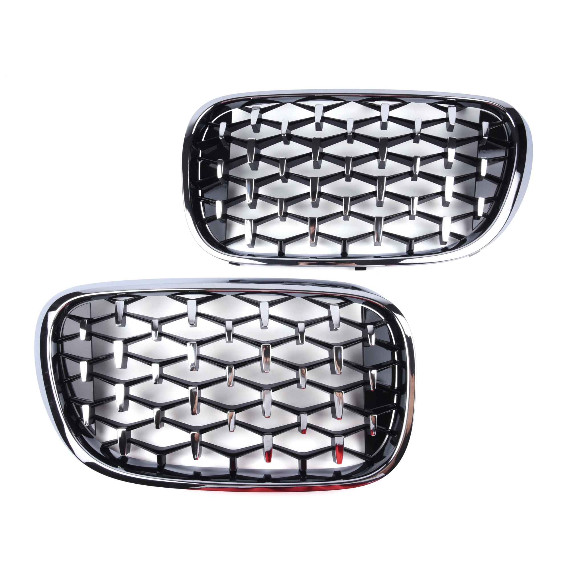 Chrome Diamond Front Kidney Grill Gloss Black Fit BMW 7 Series G11 G12 2015-2019 730Li/d/Ld 740Li/i/e/Le/Ld 750i/Li/d/Ld images - 6