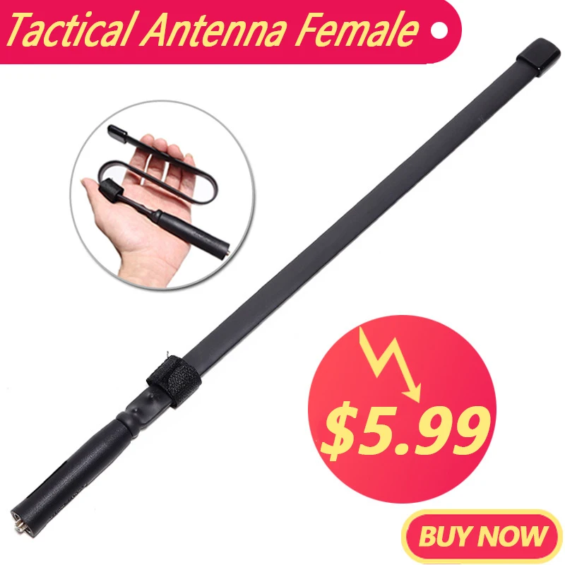 Baofeng 152 CS тактическая антенна SMA Female Двухдиапазонная VHF UHF 144/430Mhz Складная рация UV 5R