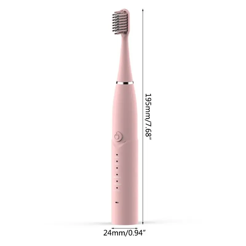 

Powerful Electric Toothbrush USB Rechargeable Sonic Waterproof Deep Clean Teeth Brush Cleaning Dental Care