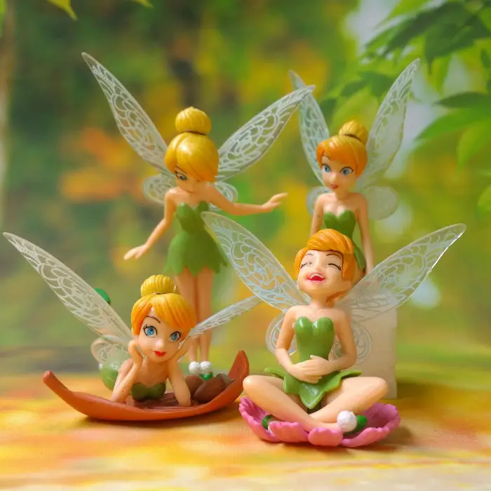 Экшн-6 шт./партия Thinker Bells фигурка модель куклы Дисней фильм Питер Пэн Bell игрушки