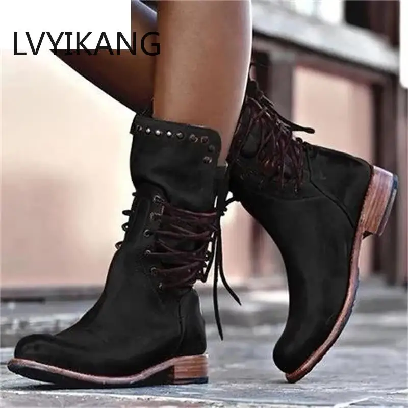 Новые осенние женские туфли в ретро-стиле Туфли-лодочки Женские ботинки Ботинки