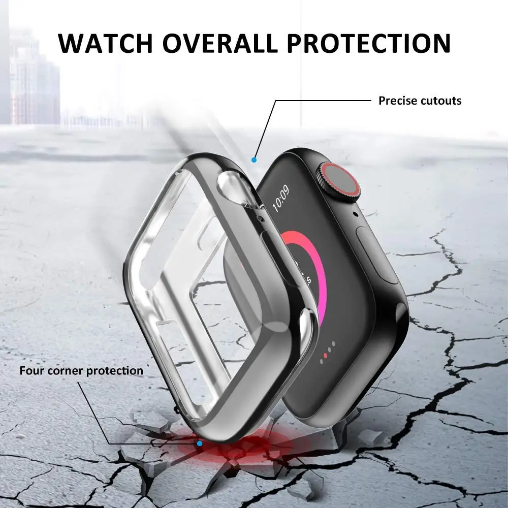 

Case+strap for Apple Watch Band 44mm 40mm 42mm 38mm smartwatch belt magnetic Stainless Steel bracelet iWatch series 5 4 3 se 6