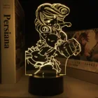 СВЕТОДИОДНЫЙ ночник в стиле аниме ФЕЯ, ночник для детской комнаты, декоративсветильник щение для спальни, акриловая Настольная лампа для манги, подарок на день рождения, 3D