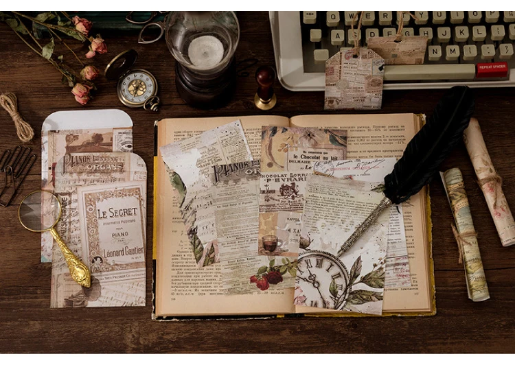 24 листа/упаковка блокнот для записей в стиле ретро | Канцтовары офиса и дома
